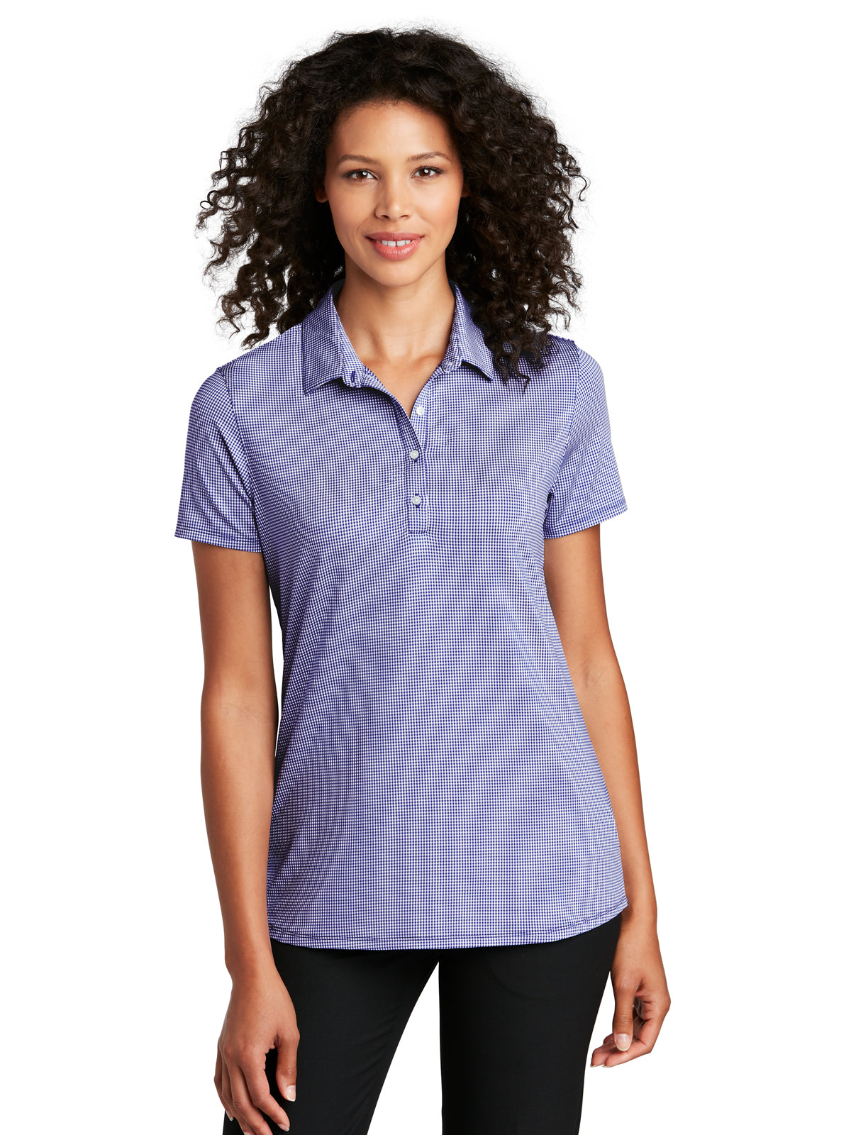 Women's Gingham Polo