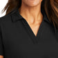 Women's Pique Polo - LK867 - Black