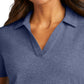 Women's Pique Polo - LK867 - Navy Heather