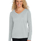 Women's Long Sleeve PosiCharge Competitor V-Neck T-Shirt - LST353LS - Silver