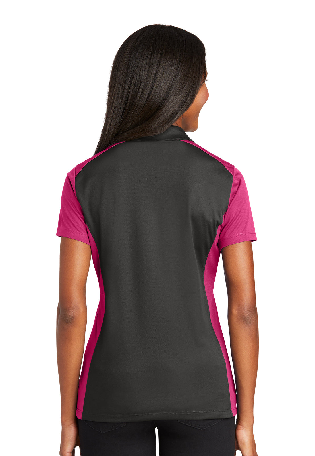 Women's Pocketless Colorblock Polo Shirt