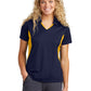 Women's Pocketless Side Blocked Polo Shirt