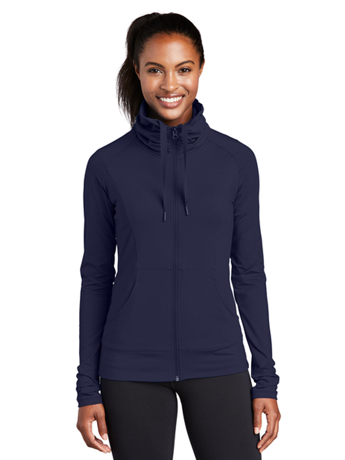 Women's Sport-Wick Stretch Full-Zip Jacket - LST852 - True Navy