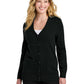 Women's 2-Pocket Button-Up Cardigan Sweater - LSW4150 - Deep Black
