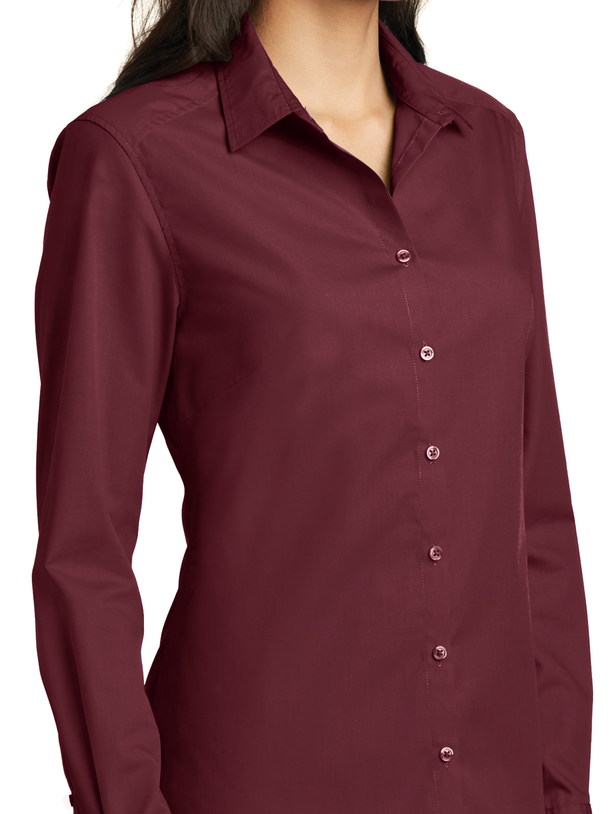 Women's Long Sleeve Poplin Shirt