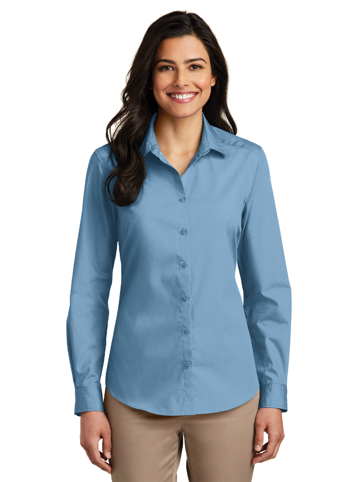 Women's Long Sleeve Poplin Shirt