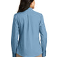 Women's Long Sleeve Poplin Shirt - LW100 - Carolina Blue