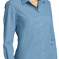 Women's Long Sleeve Poplin Shirt - LW100 - Carolina Blue
