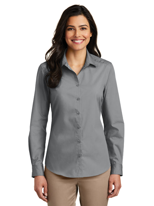 Women's Long Sleeve Poplin Shirt