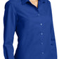 Women's Long Sleeve Poplin Shirt - LW100 - True Royal