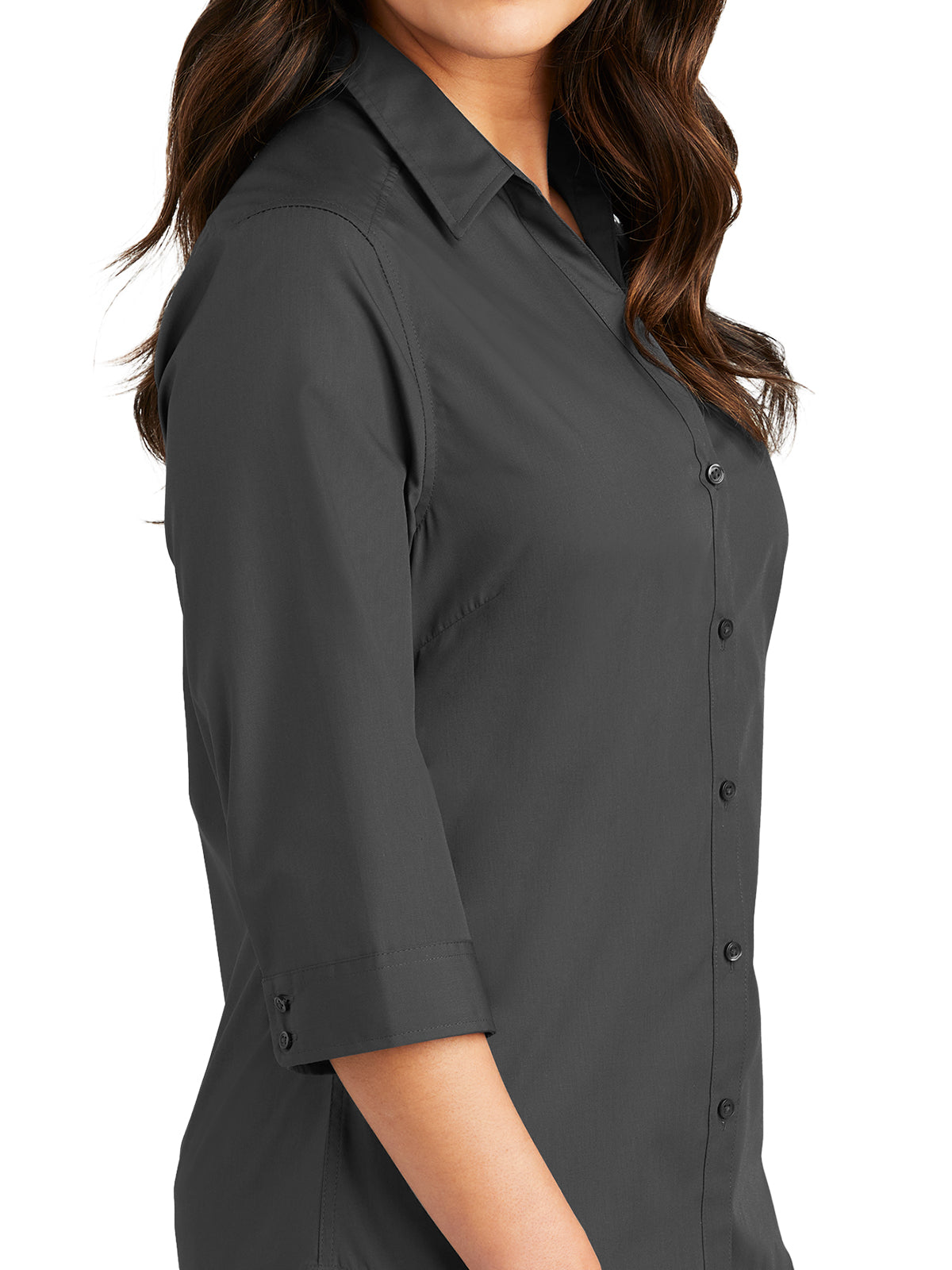 Women's 3/4 Sleeve Button Up Shirt