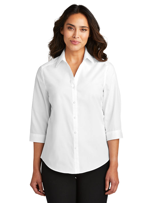 Women's 3/4 Sleeve Button Up Shirt