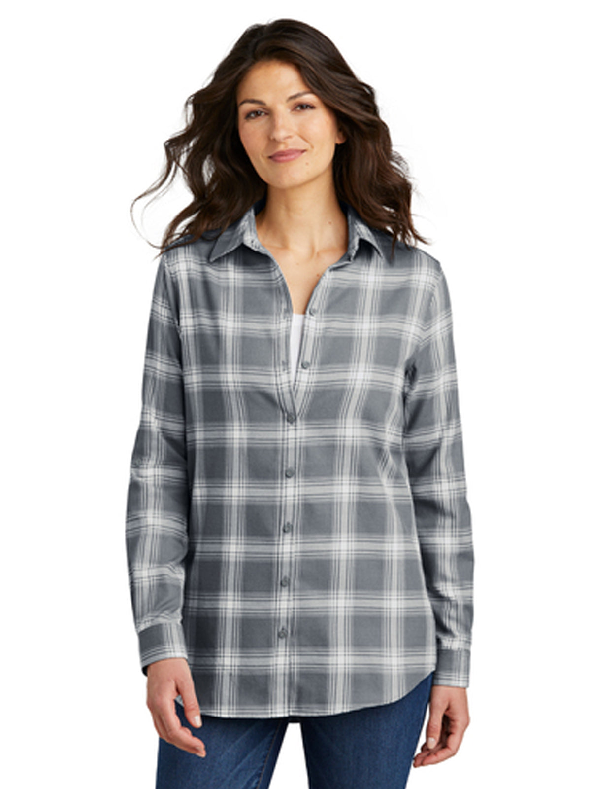 Women's Plaid Flannel Shirt