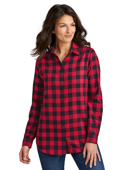 Women's Plaid Flannel Shirt