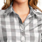 Women's Plaid Shirt - LW670 - Shadow Grey