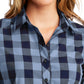 Women's Plaid Shirt - LW670 - True Navy