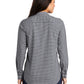 Women's 3 Button V-Neck Stretch Tunic - LW680 - Graphite/White