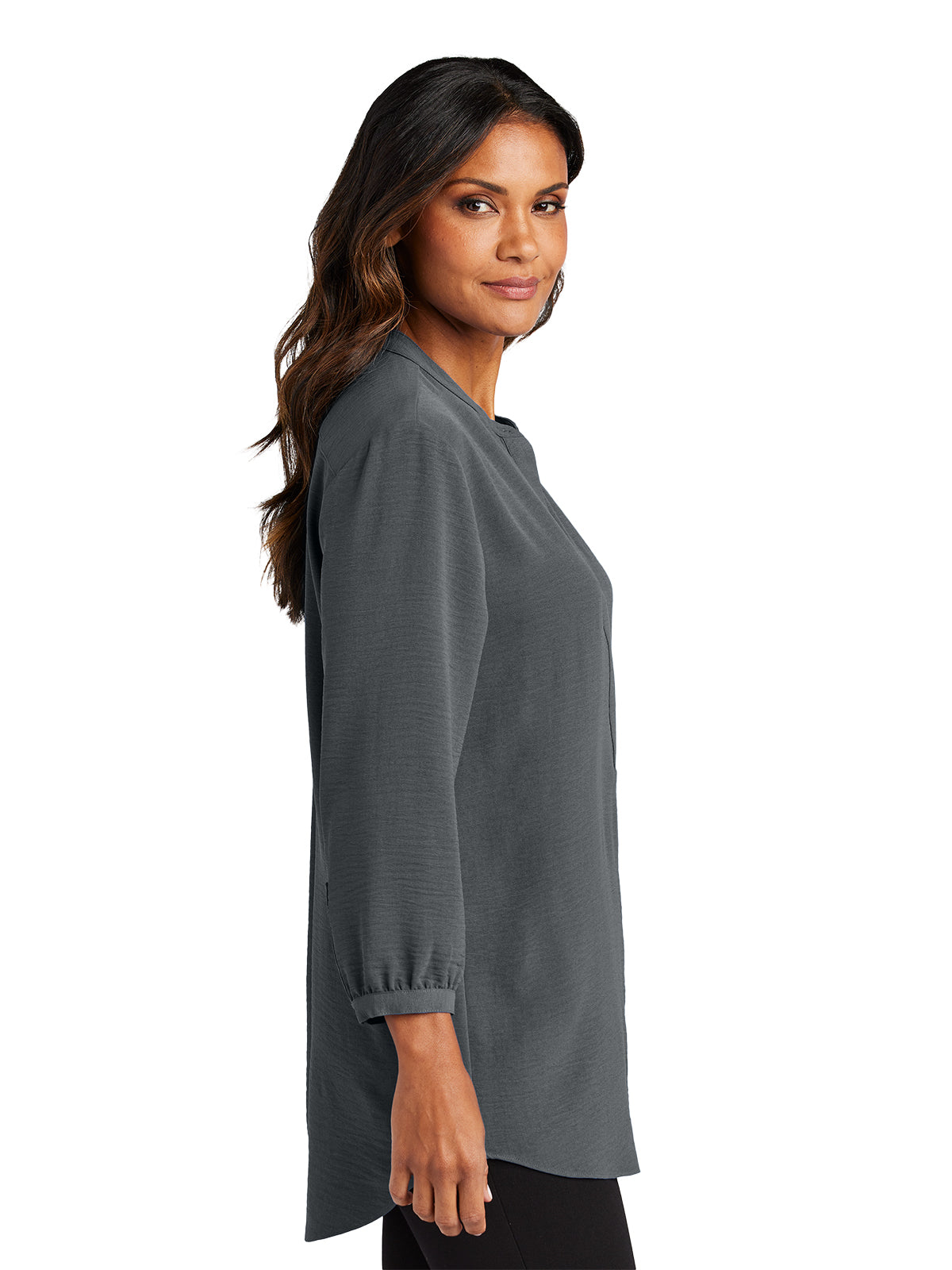 Women's Pocketless 3/4-Sleeve Tunic Top