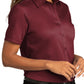 Women's Short Sleeve Button Up Shirt - LW809 - Burgundy