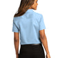Women's Short Sleeve Button Up Shirt - LW809 - Cloud Blue