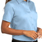 Women's Short Sleeve Button Up Shirt - LW809 - Cloud Blue