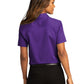 Women's Short Sleeve Button Up Shirt - LW809 - Purple