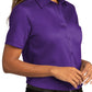 Women's Short Sleeve Button Up Shirt - LW809 - Purple