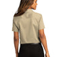 Women's Short Sleeve Button Up Shirt - LW809 - Wheat