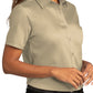 Women's Short Sleeve Button Up Shirt - LW809 - Wheat