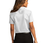 Women's Short Sleeve Button Up Shirt - LW809 - White