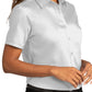 Women's Short Sleeve Button Up Shirt - LW809 - White