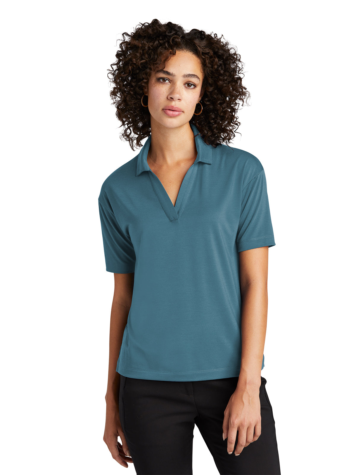 Women's Stretch Polo - MM1015 - Parisian Blue