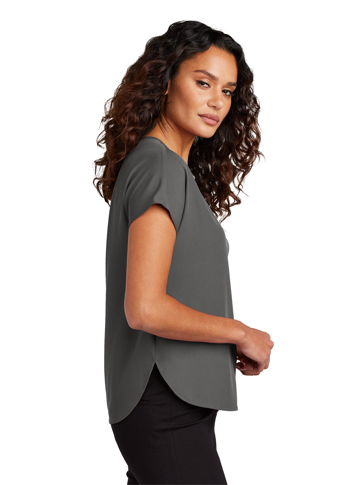 Women's Pocketless Stretch Crepe Crew Top