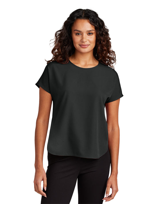 Women's Pocketless Stretch Crepe Crew Top