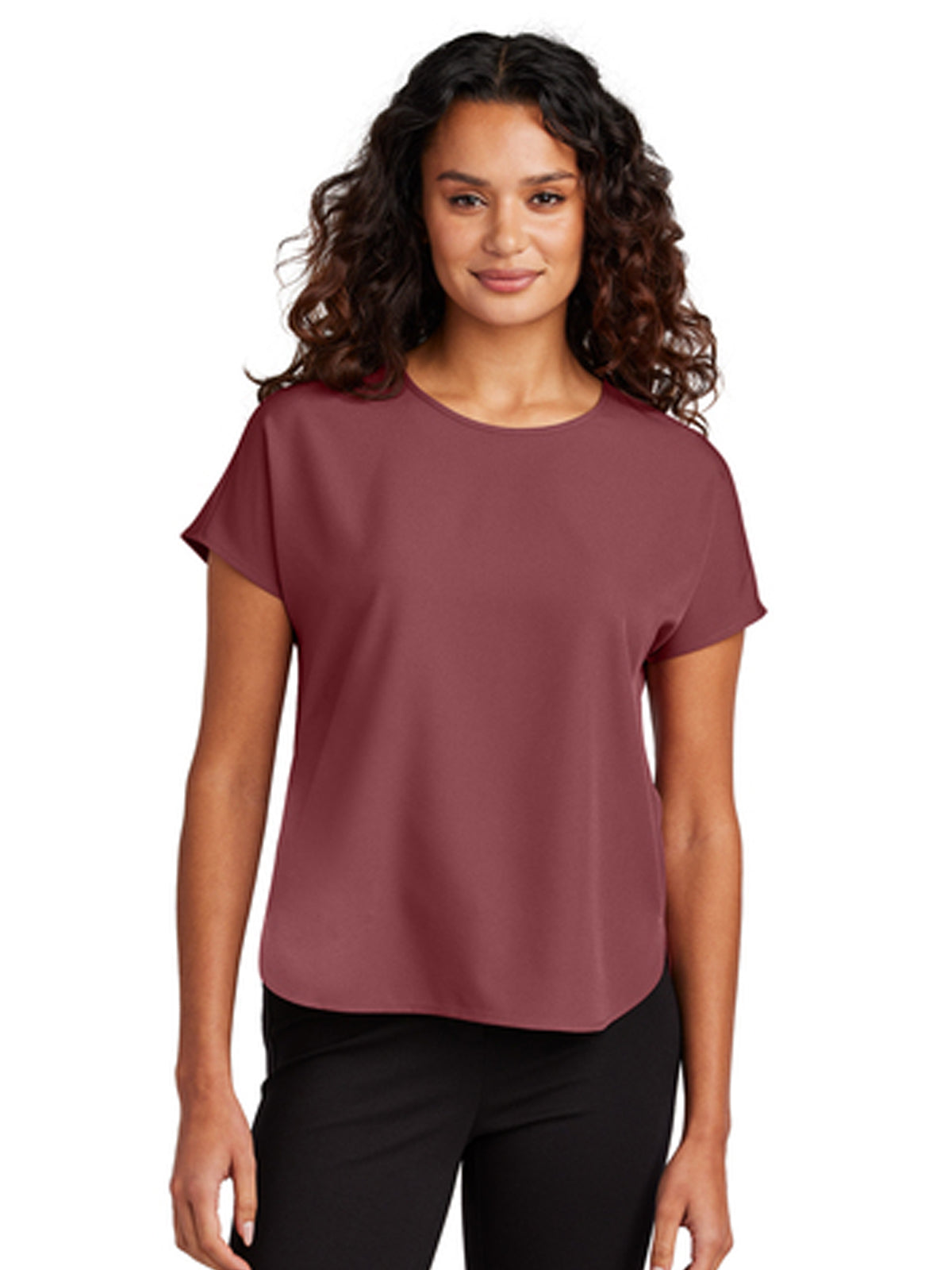 Women's Pocketless Stretch Crepe Crew Top