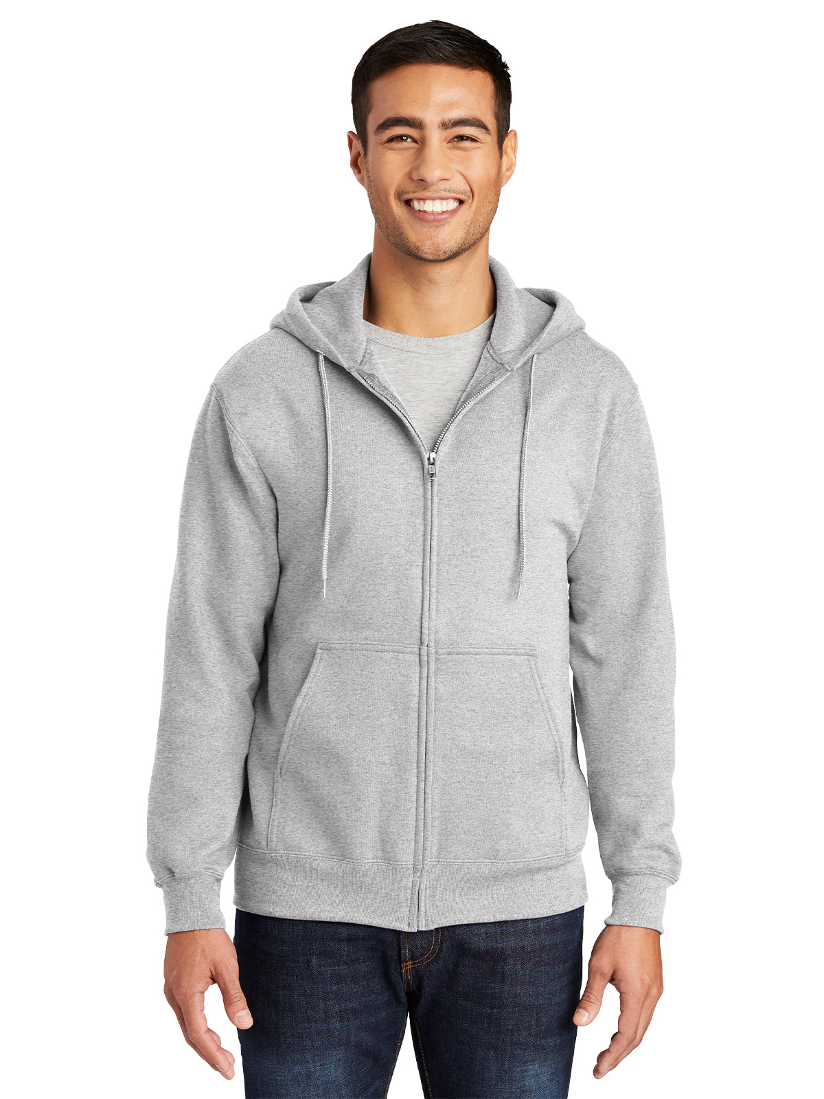 Men's Essential Fleece Full-Zip Hooded Sweatshirt