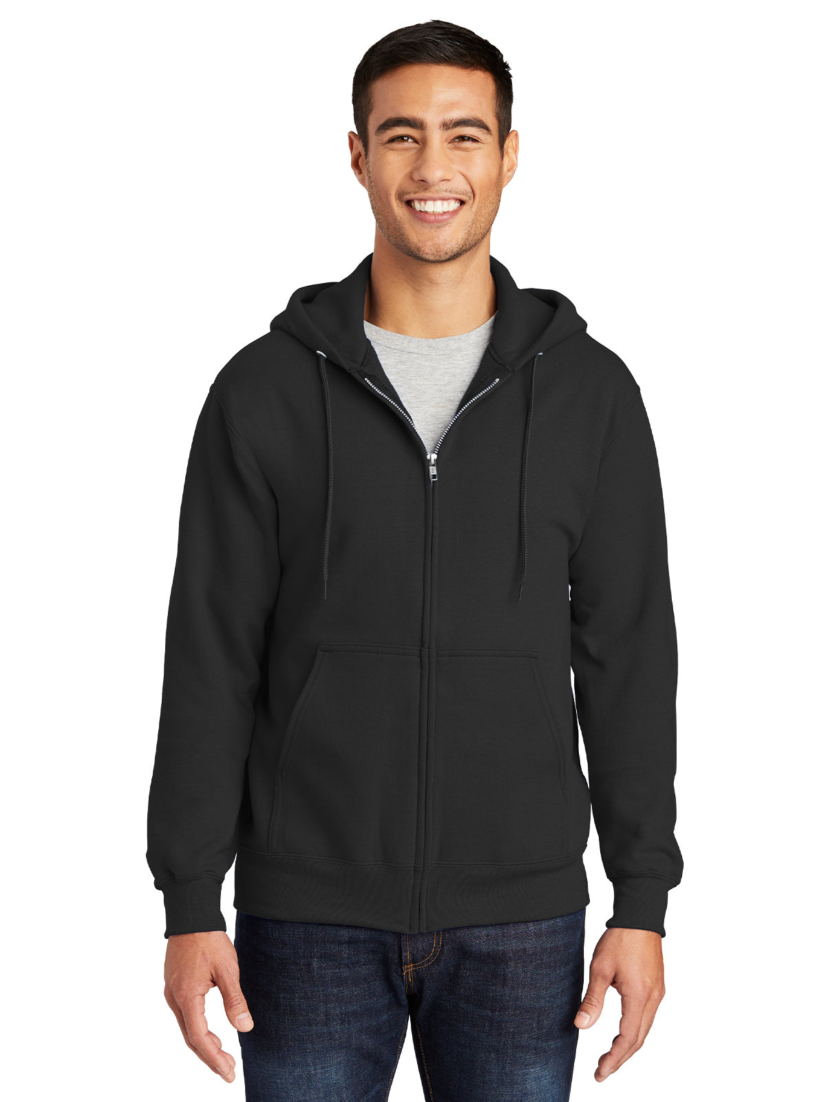 Men's Essential Fleece Full-Zip Hooded Sweatshirt