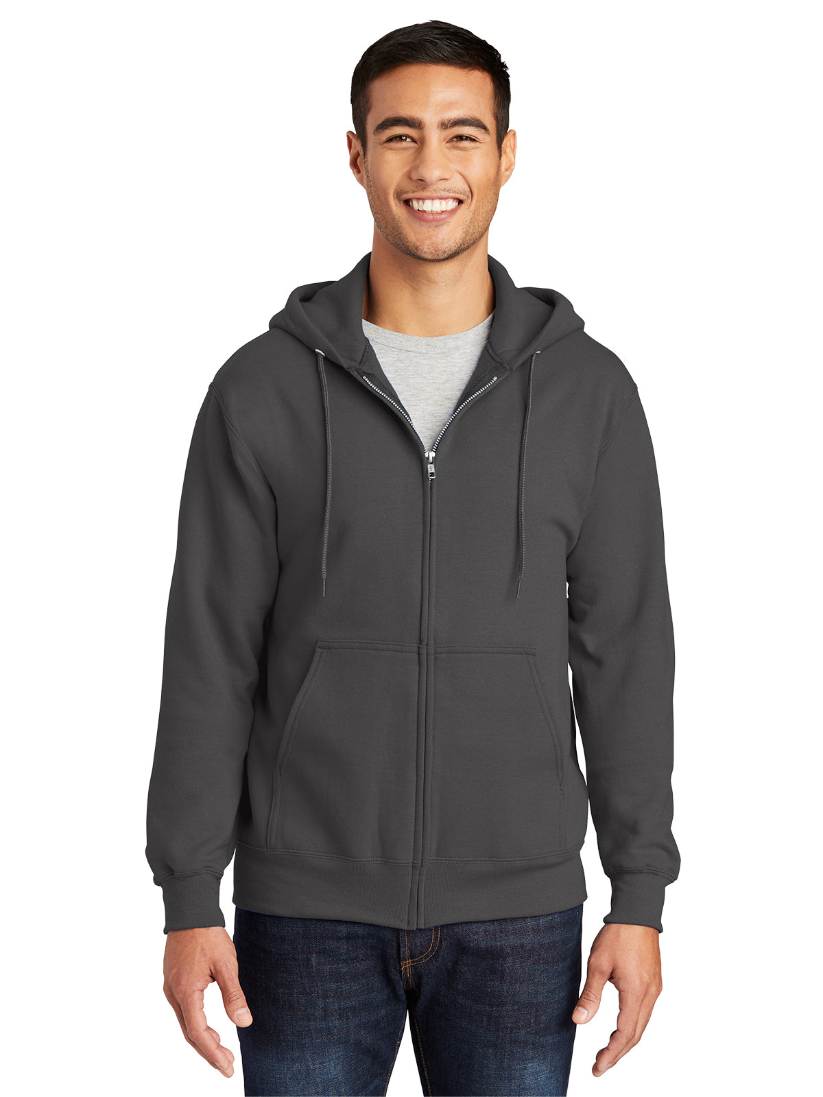 Men's Essential Fleece Full-Zip Hooded Sweatshirt