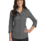 Women's 3/4 Sleeve Button Up Shirt