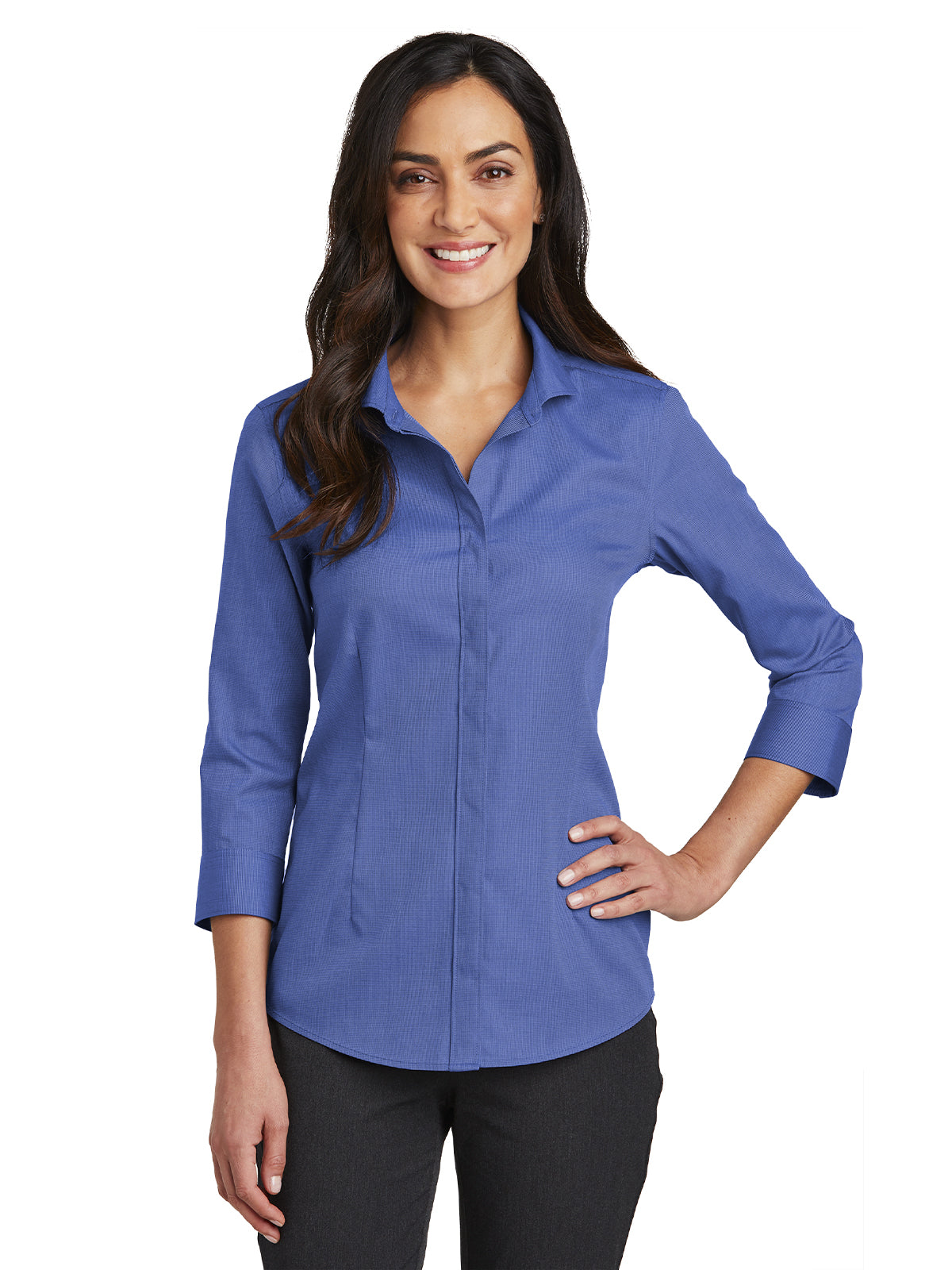 Women's 3/4 Sleeve Button Up Shirt