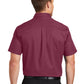 Men's Short Sleeve Easy Case Shirt - S508 - Burgundy/Light Stone