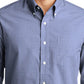 Men's Plaid Pattern Easy Care Shirt - S639 - Navy