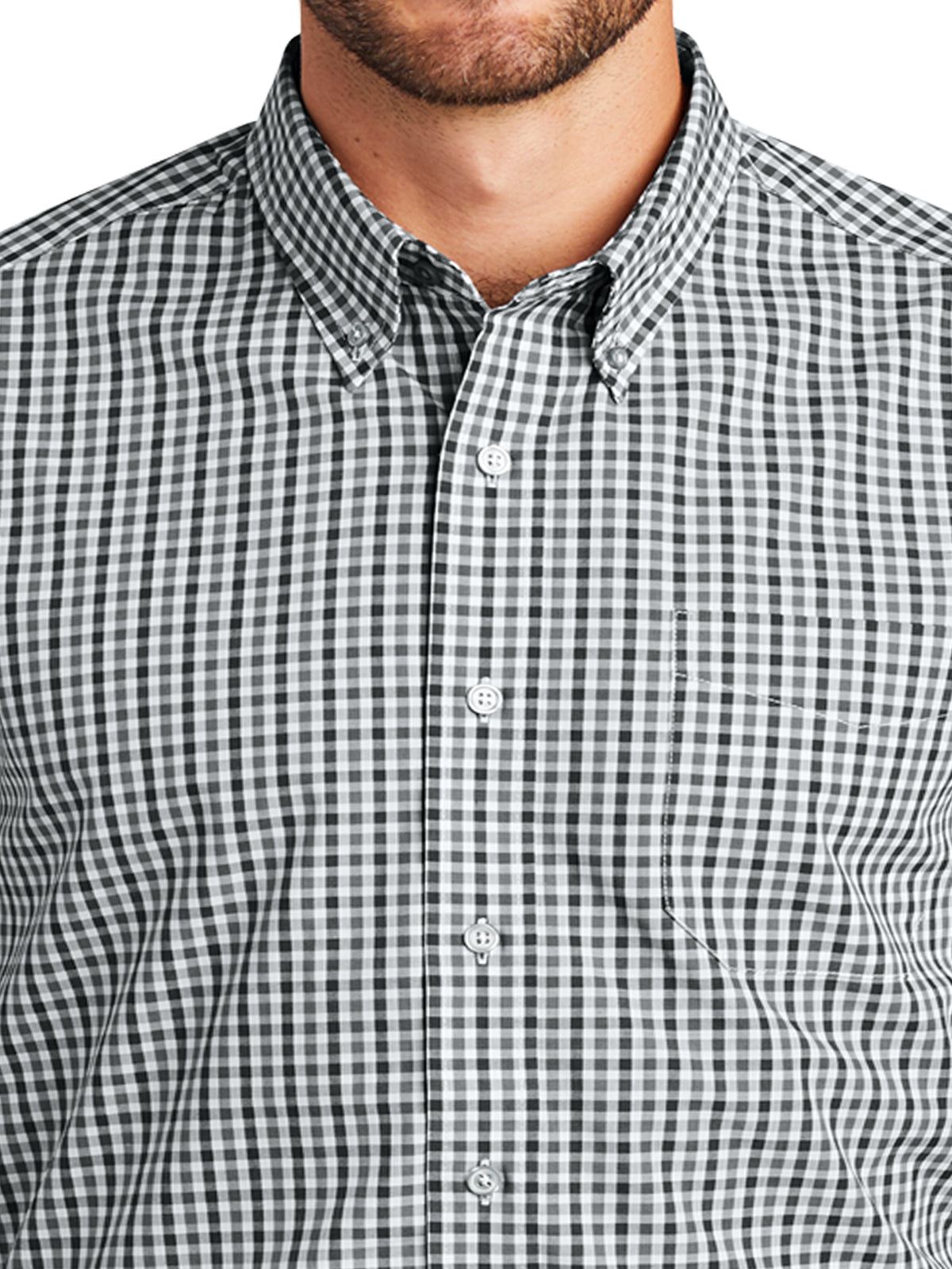 Men's Long Sleeve Gingham Shirt