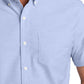 Men's Short Sleeve Oxford Shirt - S659 - Oxford Blue
