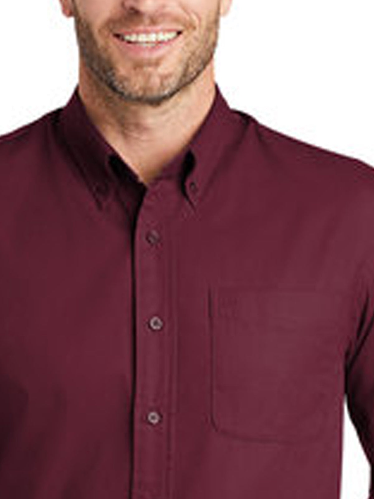 Men's 1-Pocket Long Sleeve Twill Shirt