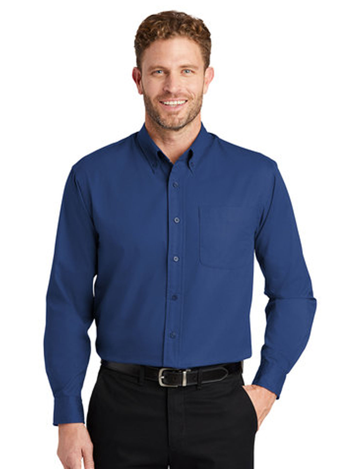 Men's 1-Pocket Long Sleeve Twill Shirt