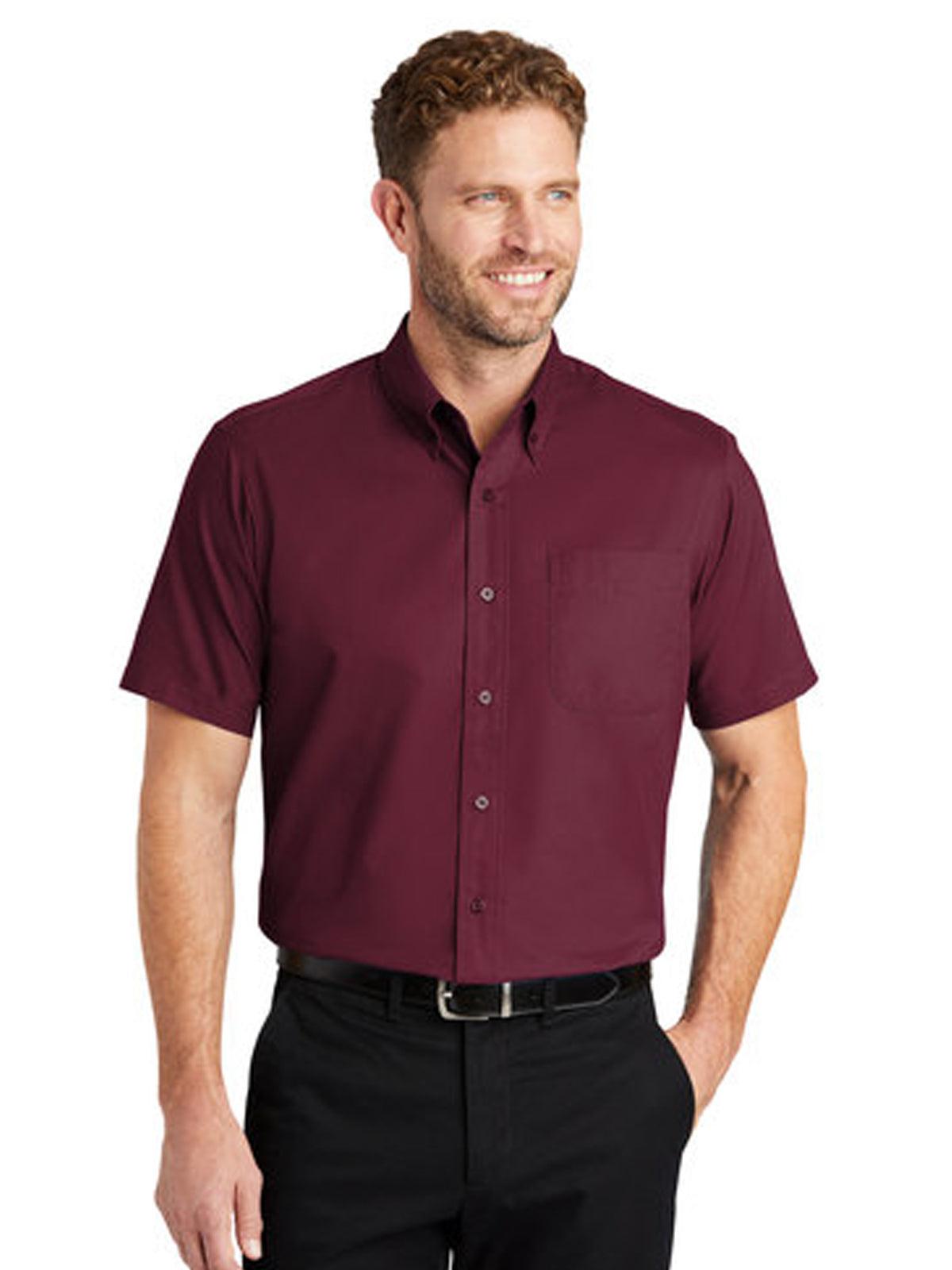 Men's 1-Pocket Short Sleeve Twill Shirt