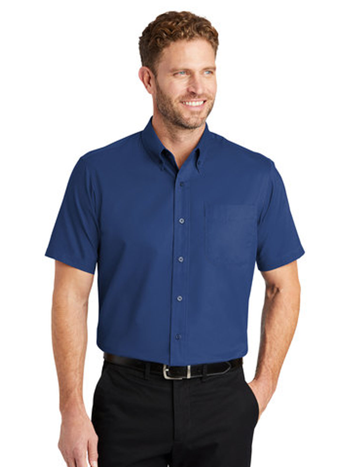 Men's 1-Pocket Short Sleeve Twill Shirt