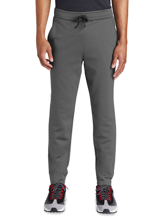 Men's Two-Pocket Sport-Wick Fleece Jogger - ST233 - Dark Smoke Grey
