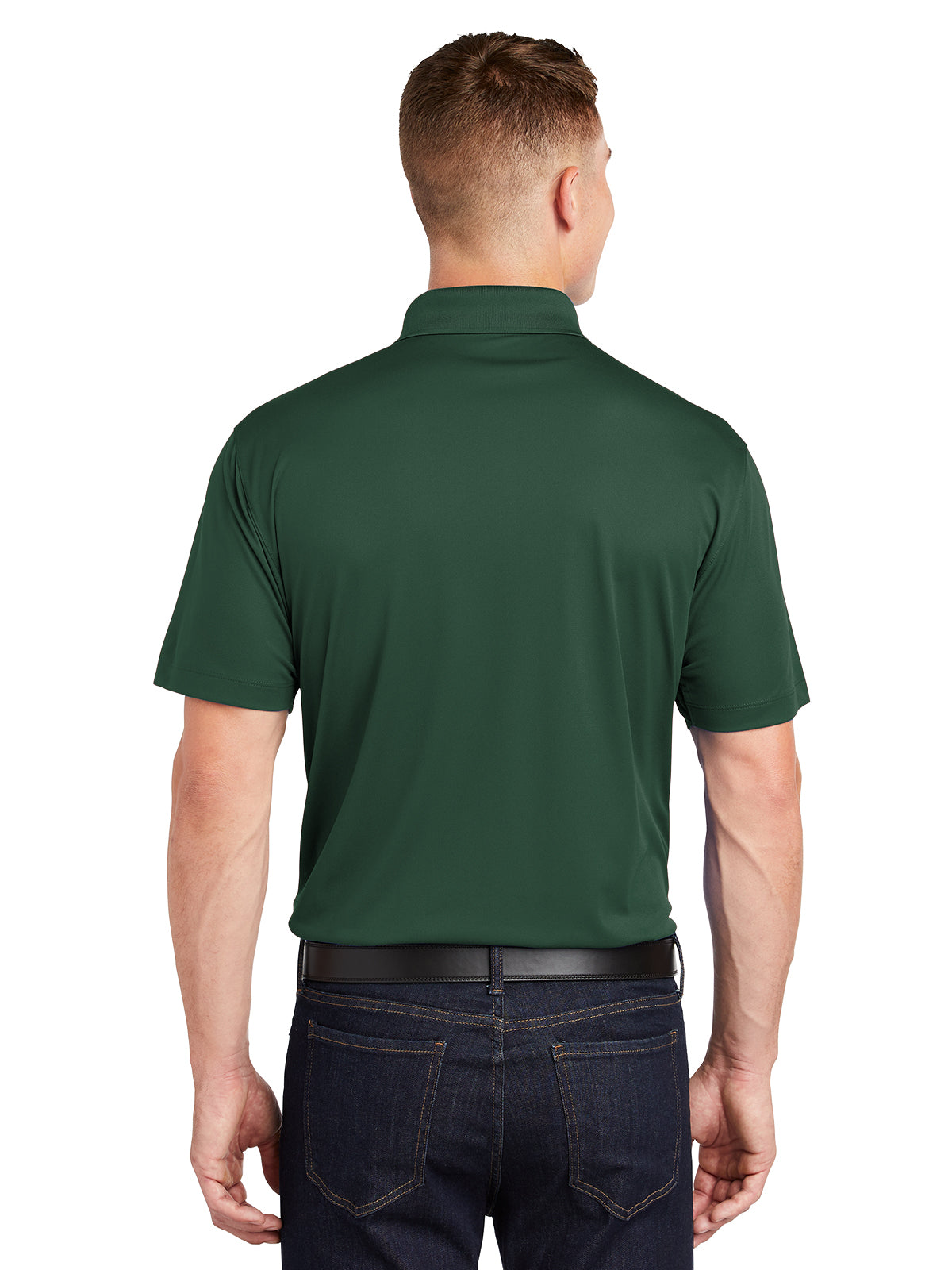 Men's Three-Button Micropique Polo